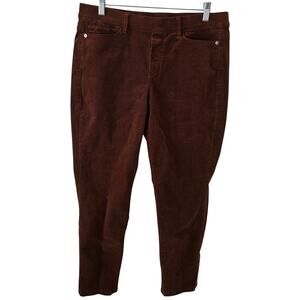 J. Jill Corduroy Rust Pull-on Pants Women's Size Medium Petite